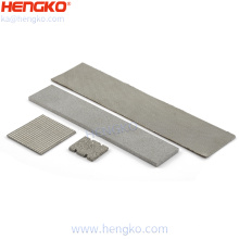 Hengko Tamaño personalizado 0.2-120 Microns Acero inoxidable 316L Filtro de placa de lámina de metal sinterizada 316L